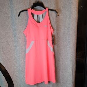 Fila Women's Vibrant Pink Backless Dress